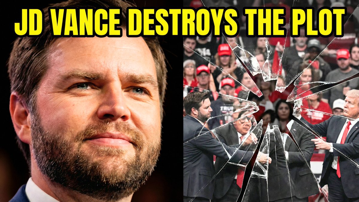 Split-Screen YouTube Thumbnail: JD Vance Political Commentary — Nano Banana Pro AI Generated Image