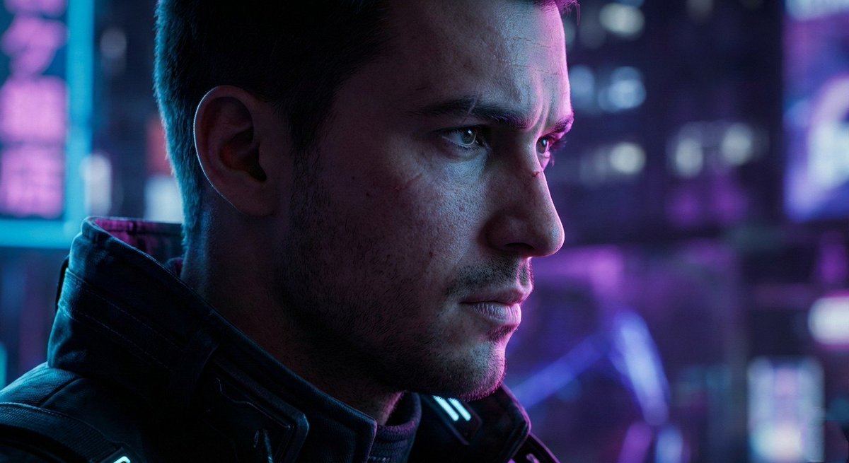 Cyberpunk Cinematic Close-up Portrait — Nano Banana Pro AI Generated Image