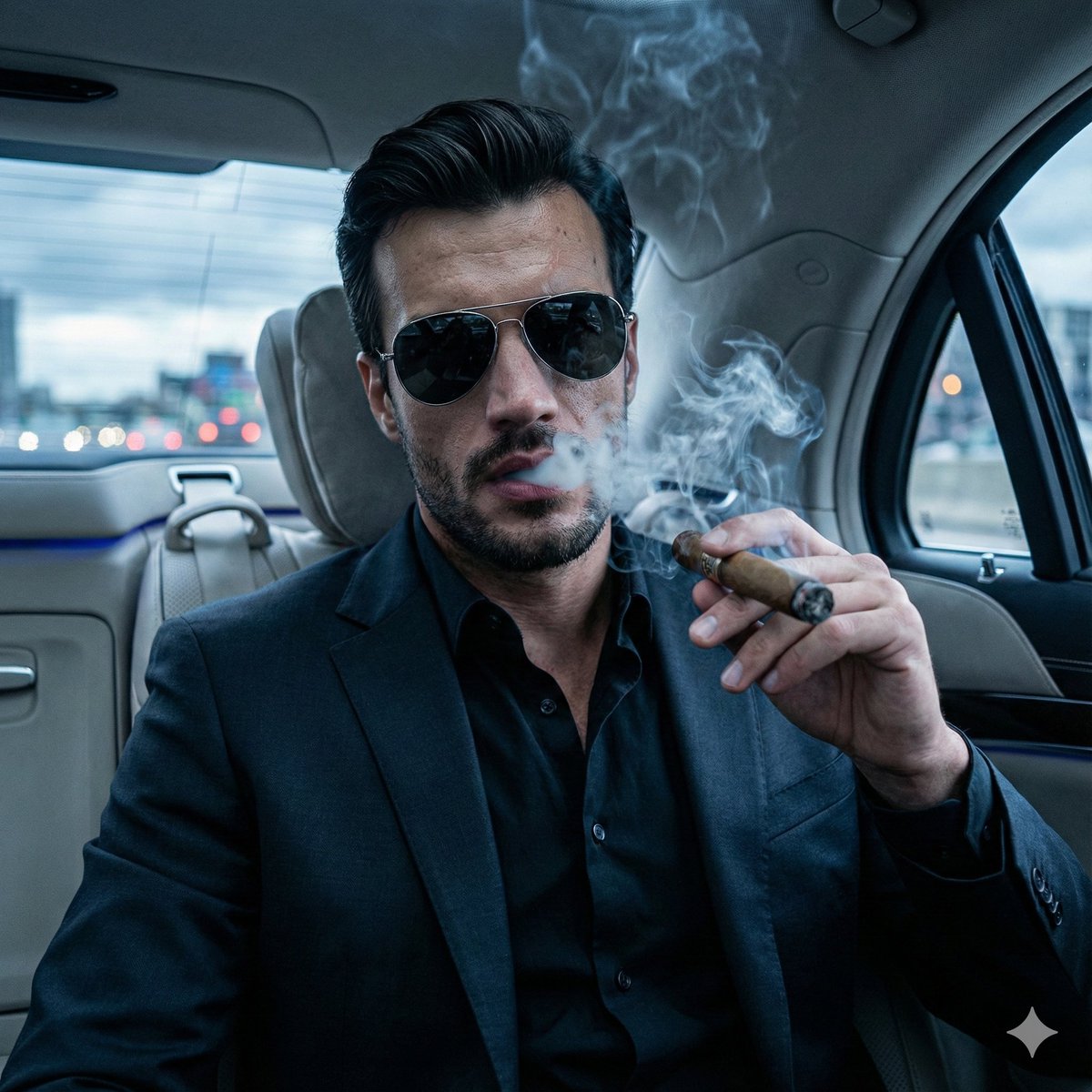 Cinematic Mafia Boss Portrait Prompt — Nano Banana Pro AI Generated Image