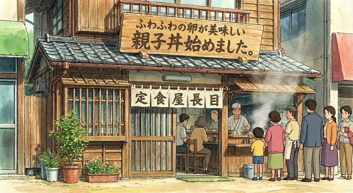 New oyakodon menu poster for a fictional diner — Nano Banana Pro AI Generated Image