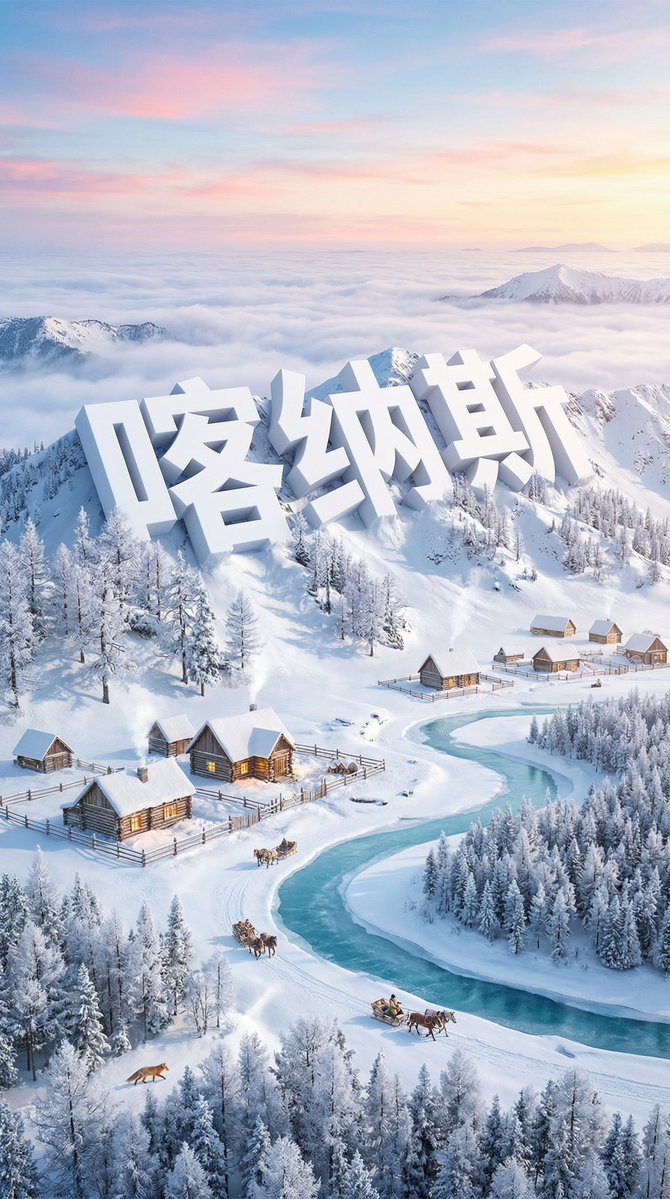 Dreamlike Snow Country Scene — Nano Banana Pro AI Generated Image