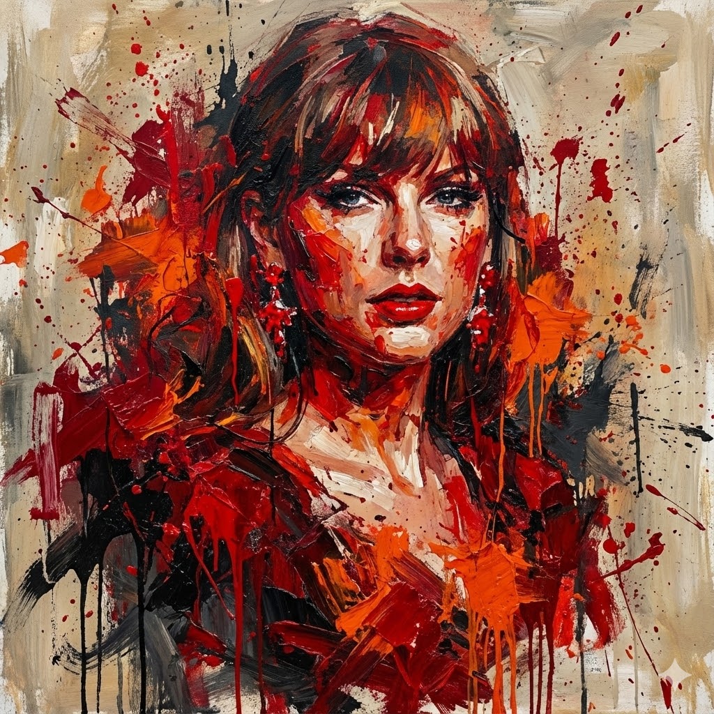 Abstract Expressionist Portrait with Chaotic Color Fields — Nano Banana Pro AI Generated Image