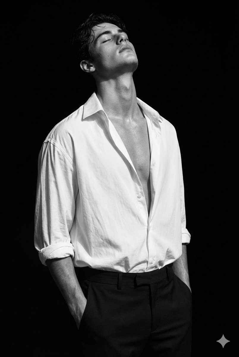 Peter Lindbergh Style Black and White Editorial Portrait — Nano Banana Pro AI Generated Image