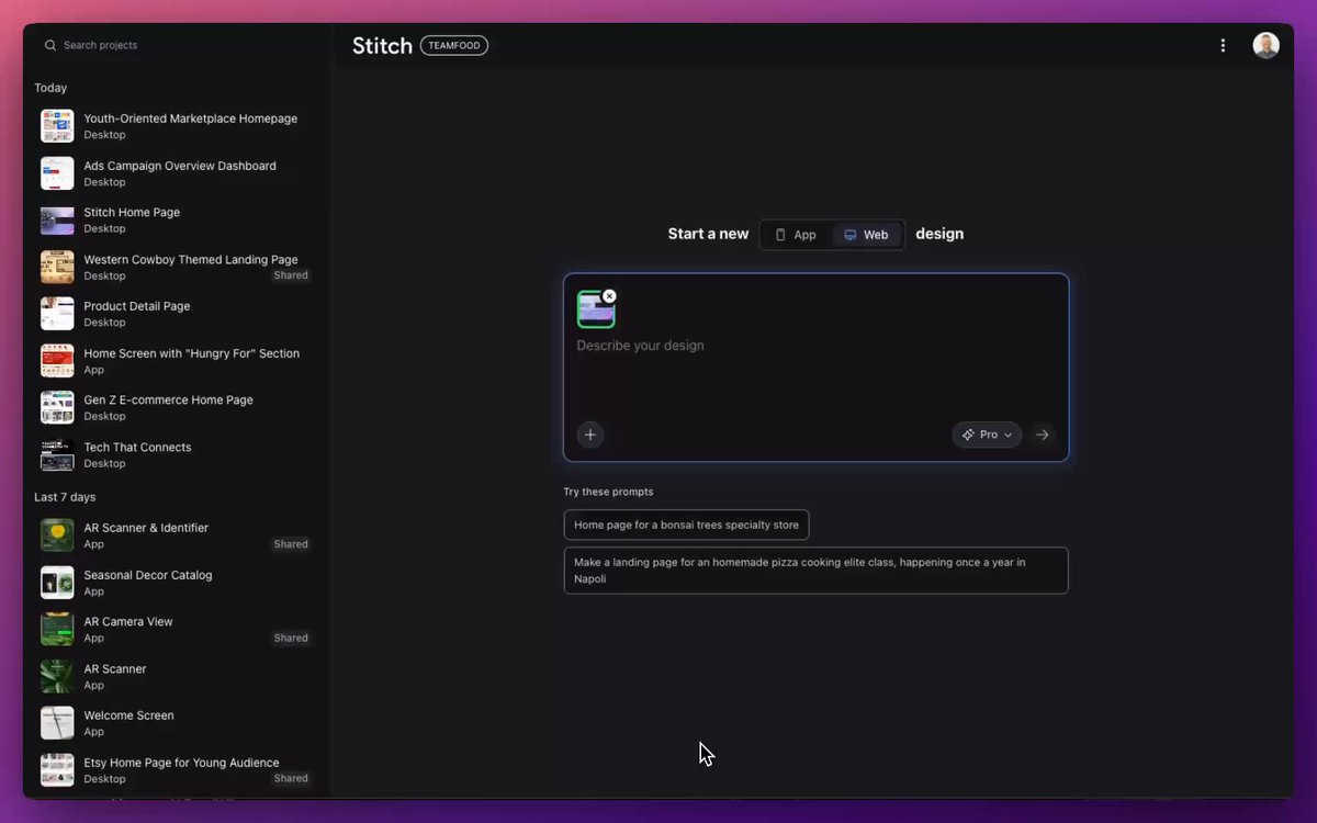 Various redesign commands for Stitch’s Redesign Agent — Nano Banana Pro AI Generated Image