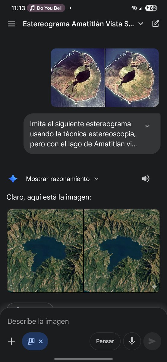 Stereogram of Amatitlán Lake from above — Nano Banana Pro AI Generated Image