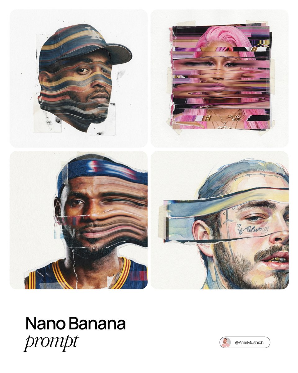 Mixed-Media Collage Posters Prompt — Nano Banana Pro AI Generated Image