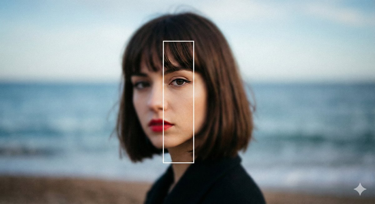 Experimental Editorial Portrait Prompt (Selective Focus) — Nano Banana Pro AI Generated Image