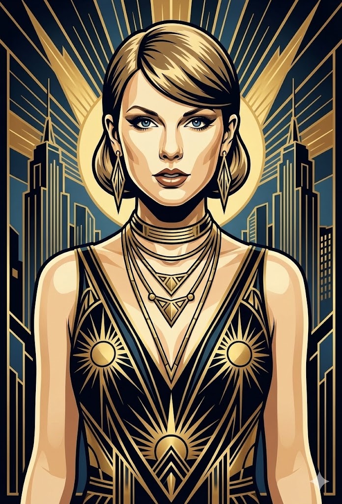 Art Deco Portrait Prompt (Identity Preserve) — Nano Banana Pro AI Generated Image