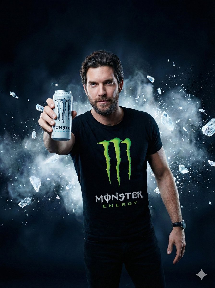 Hyper-Realistic Commercial Portrait for Monster Energy — Nano Banana Pro AI Generated Image