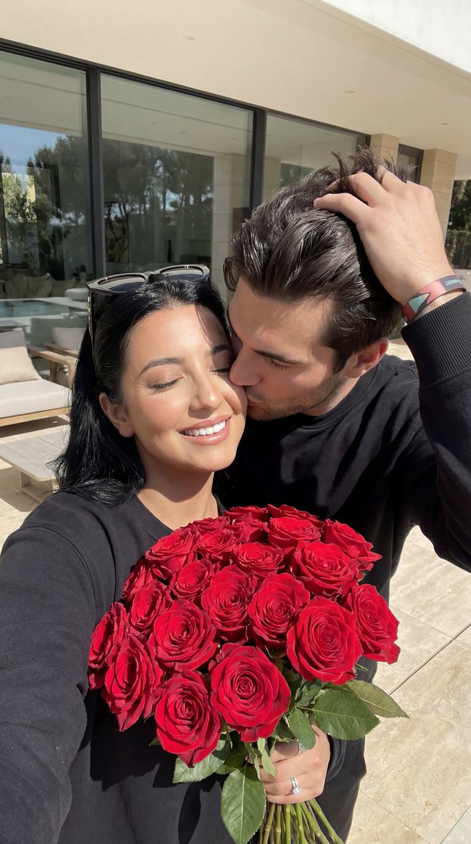Photorealistic Couple Portrait with Harsh Midday Sun and Red Roses — Nano Banana Pro AI Generated Image