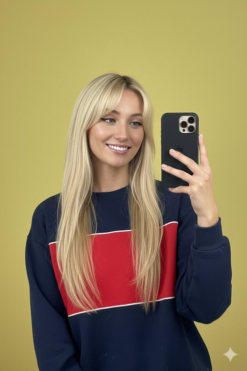 Mirror Selfie with Identity Preservation and Vibrant Background — Nano Banana Pro AI Generated Image