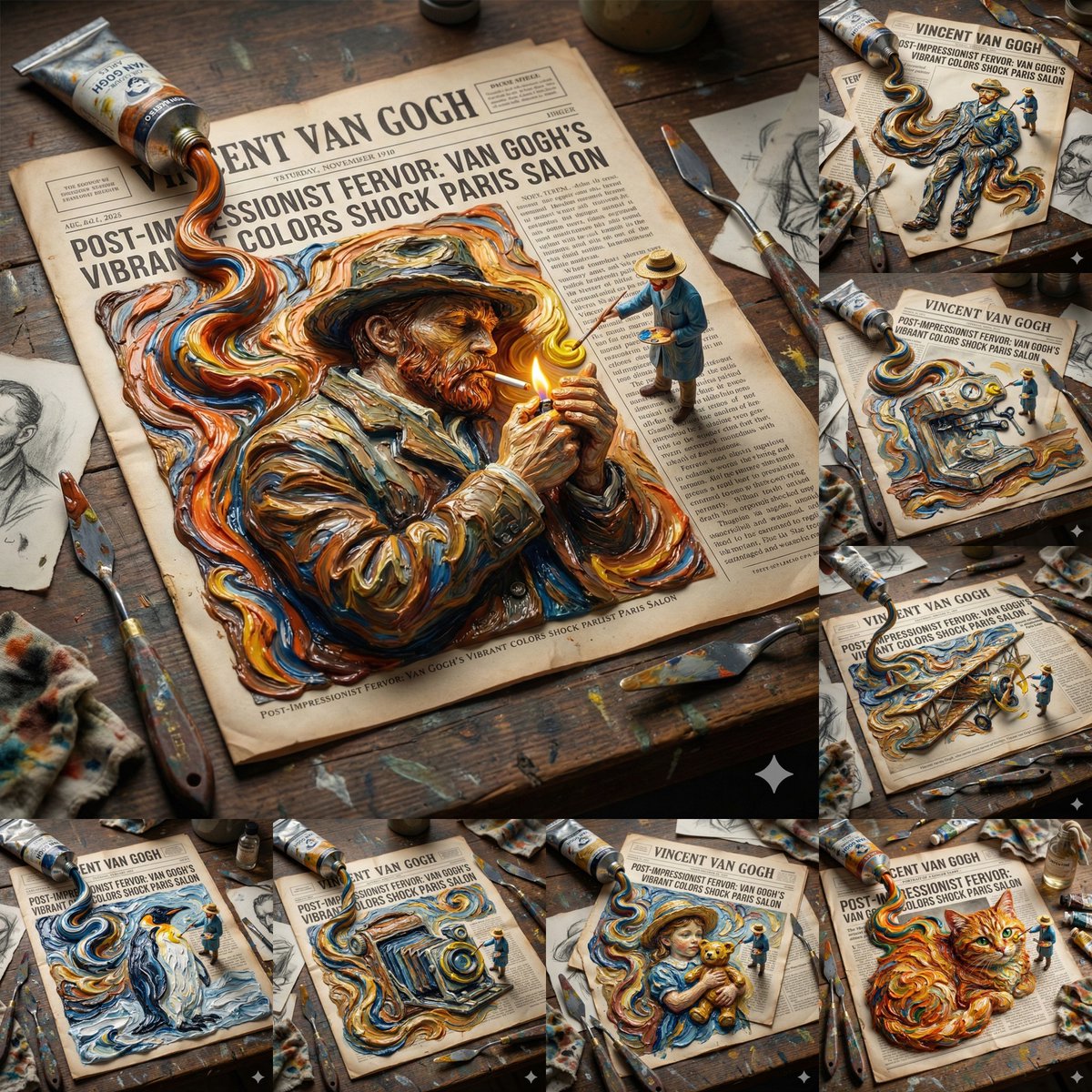 Van Gogh Style Transfer (JSON Template) — Nano Banana Pro AI Generated Image