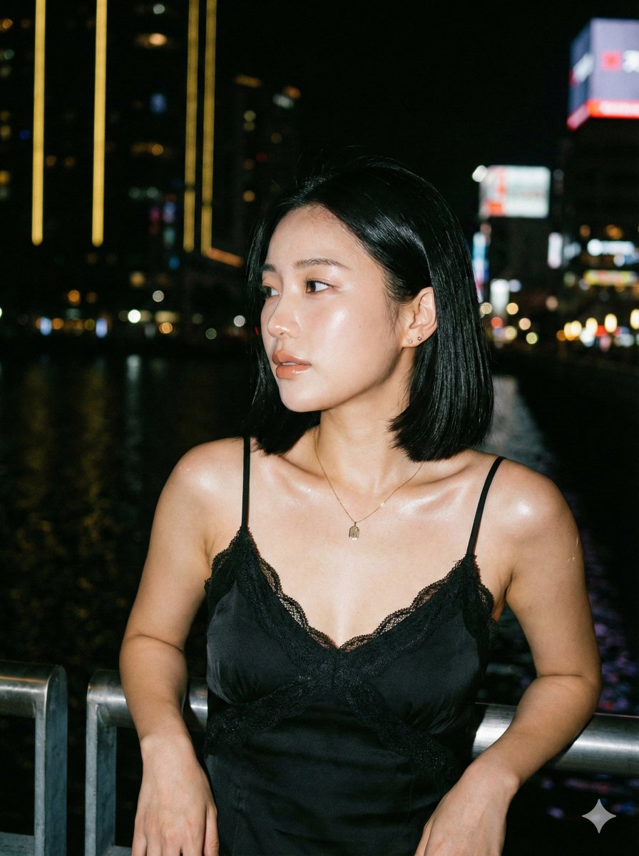 Ultra Photorealistic Nighttime Portrait with Flash — Nano Banana Pro AI Generated Image