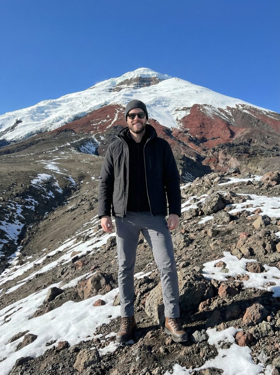 Hyper-realistic Editorial Photo at Cotopaxi, Ecuador — Nano Banana Pro AI Generated Image