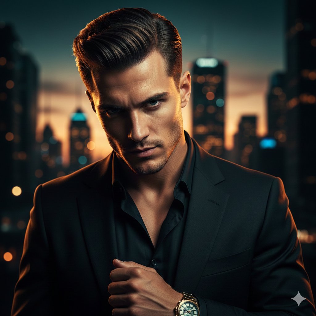 Cinematic Portrait of a Confident Young Man in an Urban Setting — Nano Banana Pro AI Generated Image