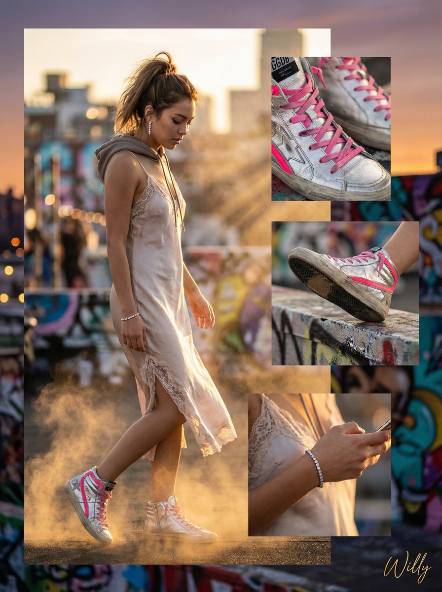 Luxury Streetwear Instagram Feed Composite — Nano Banana Pro AI Generated Image