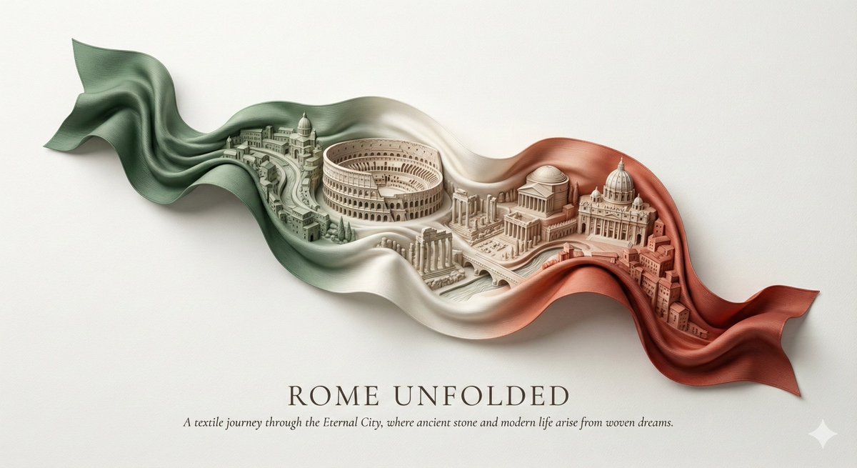 City Ribbon Poster Design Prompt — Nano Banana Pro AI Generated Image