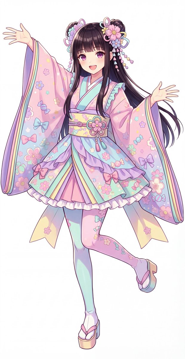 Kawaii Jūnihitoe Outfit Modification Prompt for NanoBananaPro — Nano Banana Pro AI Generated Image