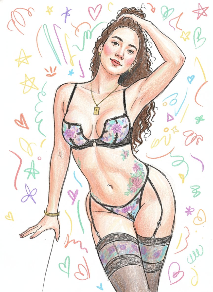 Scribbly Doodle Illustration Style Prompt — Nano Banana Pro AI Generated Image