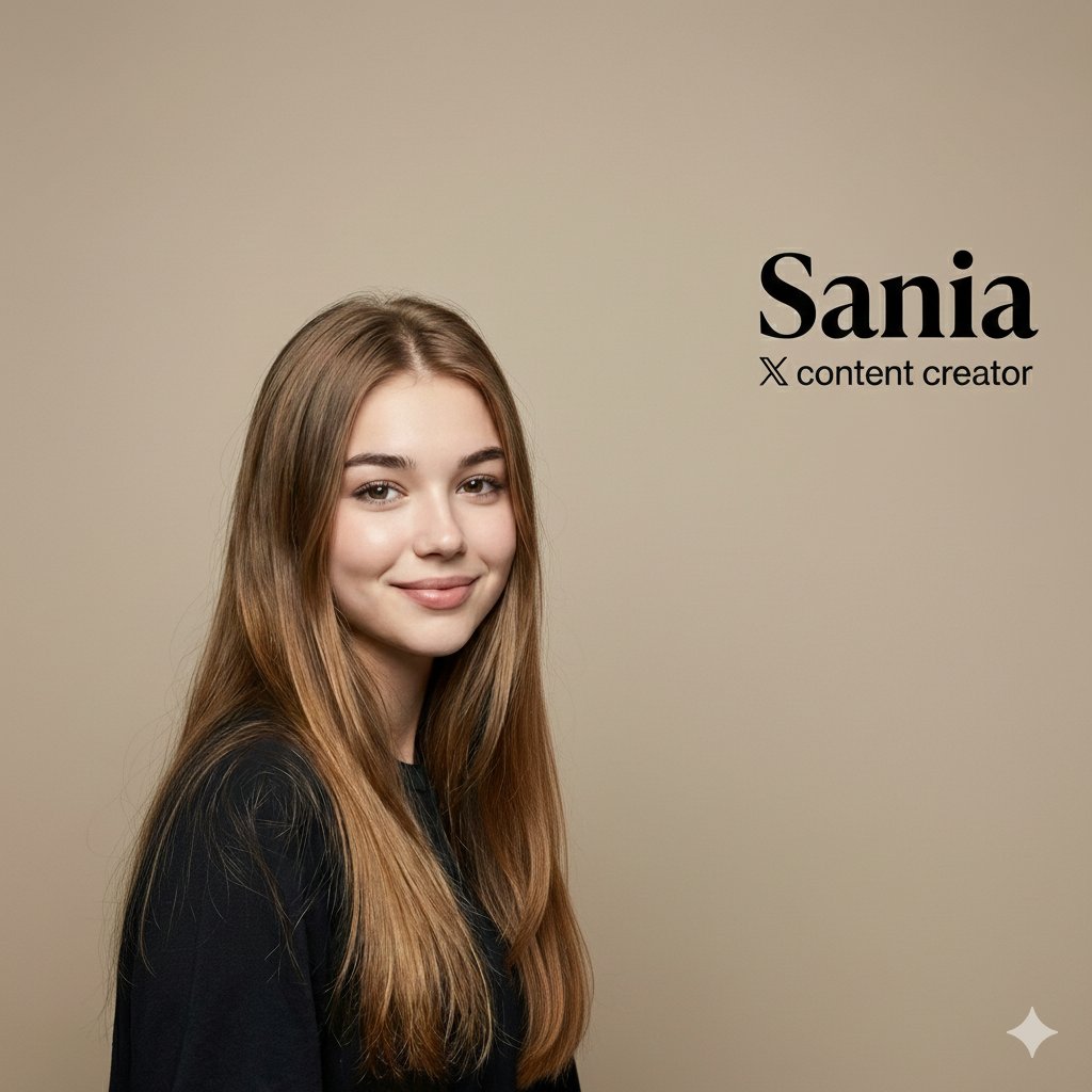 High-end professional studio portrait with custom text overlay — Nano Banana Pro AI Generated Image
