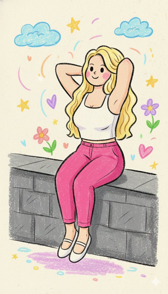 Kindergarten Crayon Doodle Illustration Prompt — Nano Banana Pro AI Generated Image