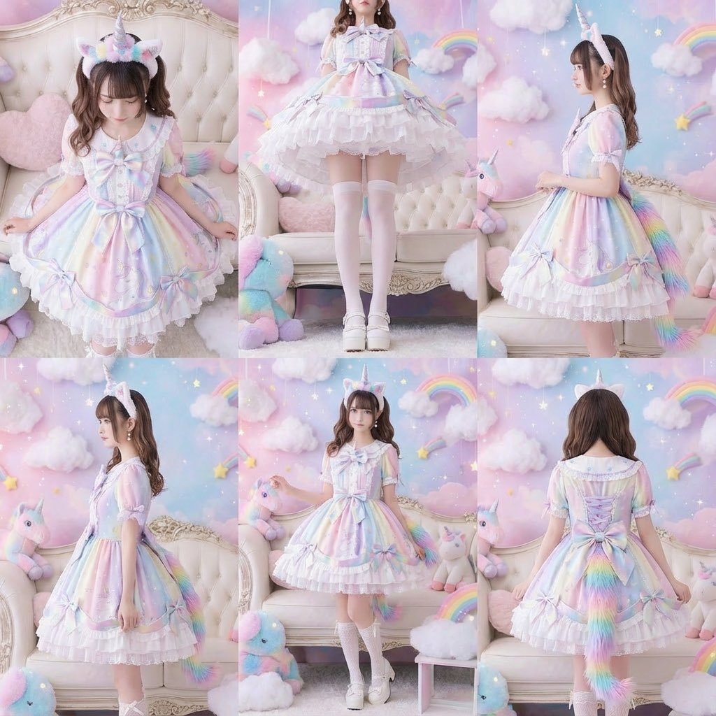 Generate a beautiful woman from six different angles in a single, six-panel image — Nano Banana Pro AI Generated Image