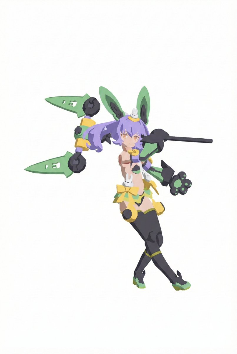 Low-Poly Character Figure of Megami Device — Nano Banana Pro AI Generated Image