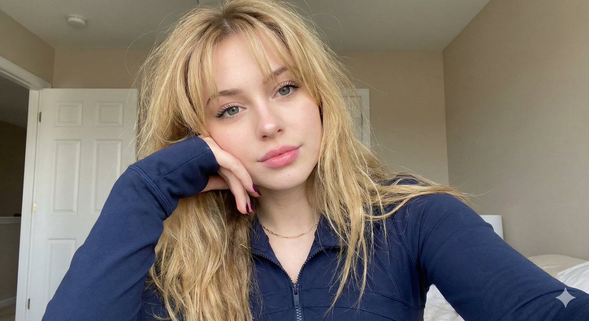 Close-up Portrait with Hand Resting on Cheek — Nano Banana Pro AI Generated Image