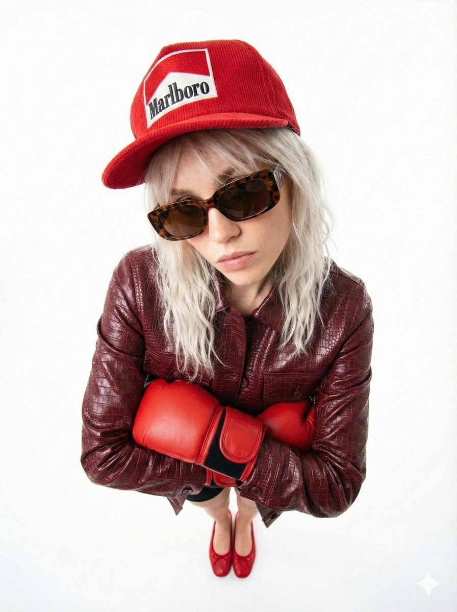 90s Fashion Editorial: Boxing Pose — Nano Banana Pro AI Generated Image