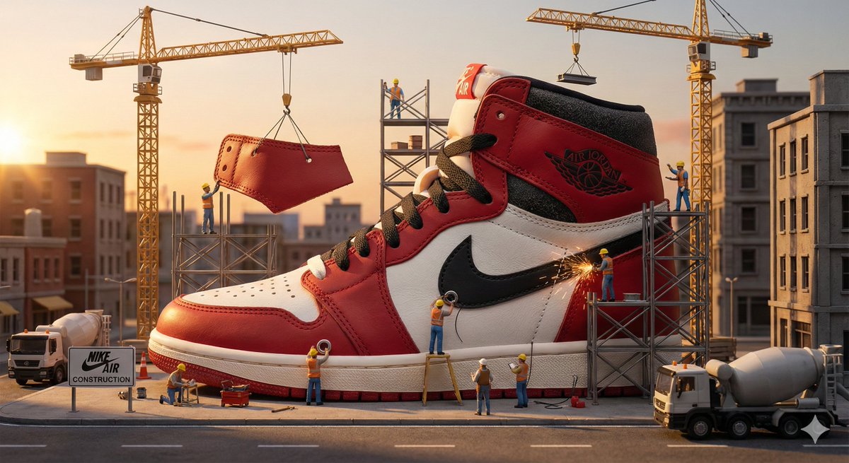 Miniature Construction Site Product Ad — Nano Banana Pro AI Generated Image