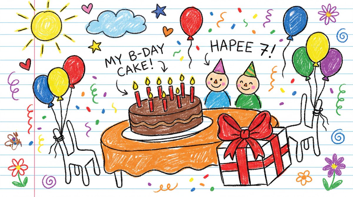 Child's Crayon Drawing Style Generator — Nano Banana Pro AI Generated Image