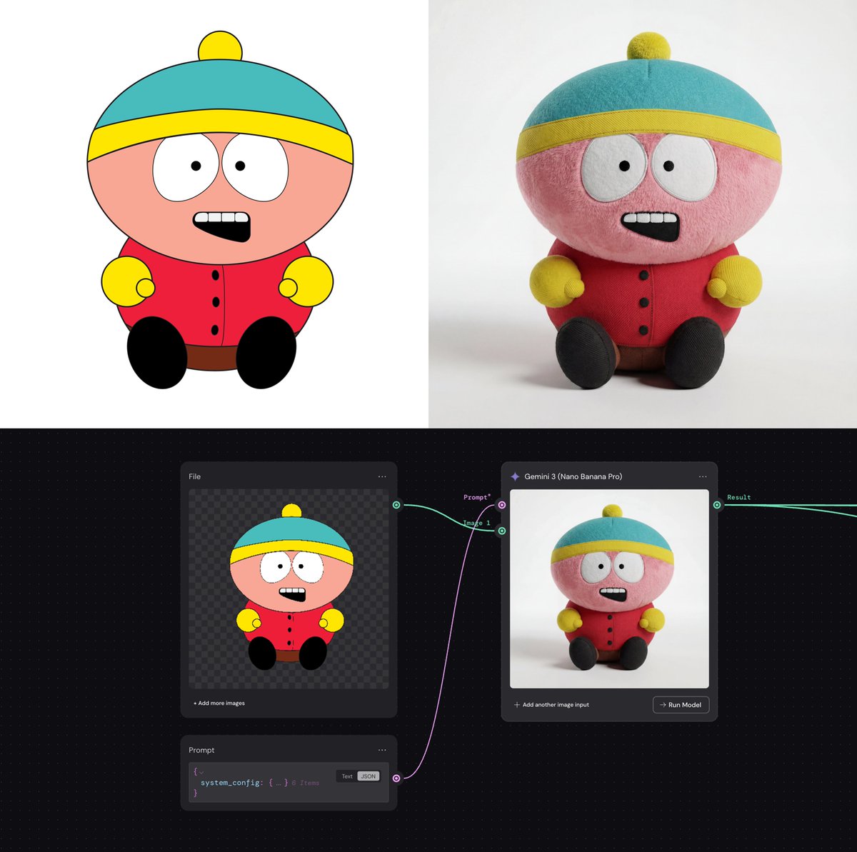 System Prompt for 2D to 3D Plush Conversion — Nano Banana Pro AI Generated Image