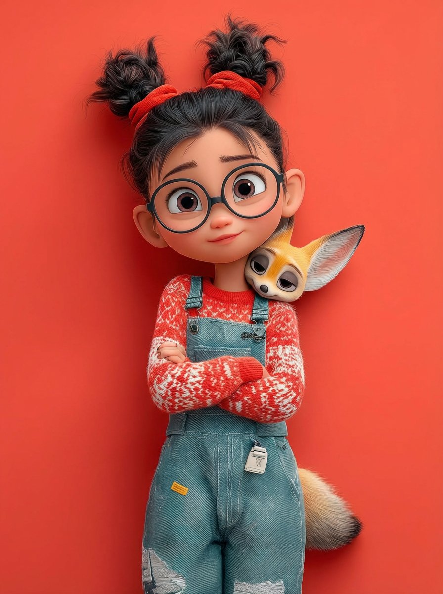 Pixar 3D Character Portrait with Fennec Fox — Nano Banana Pro AI Generated Image