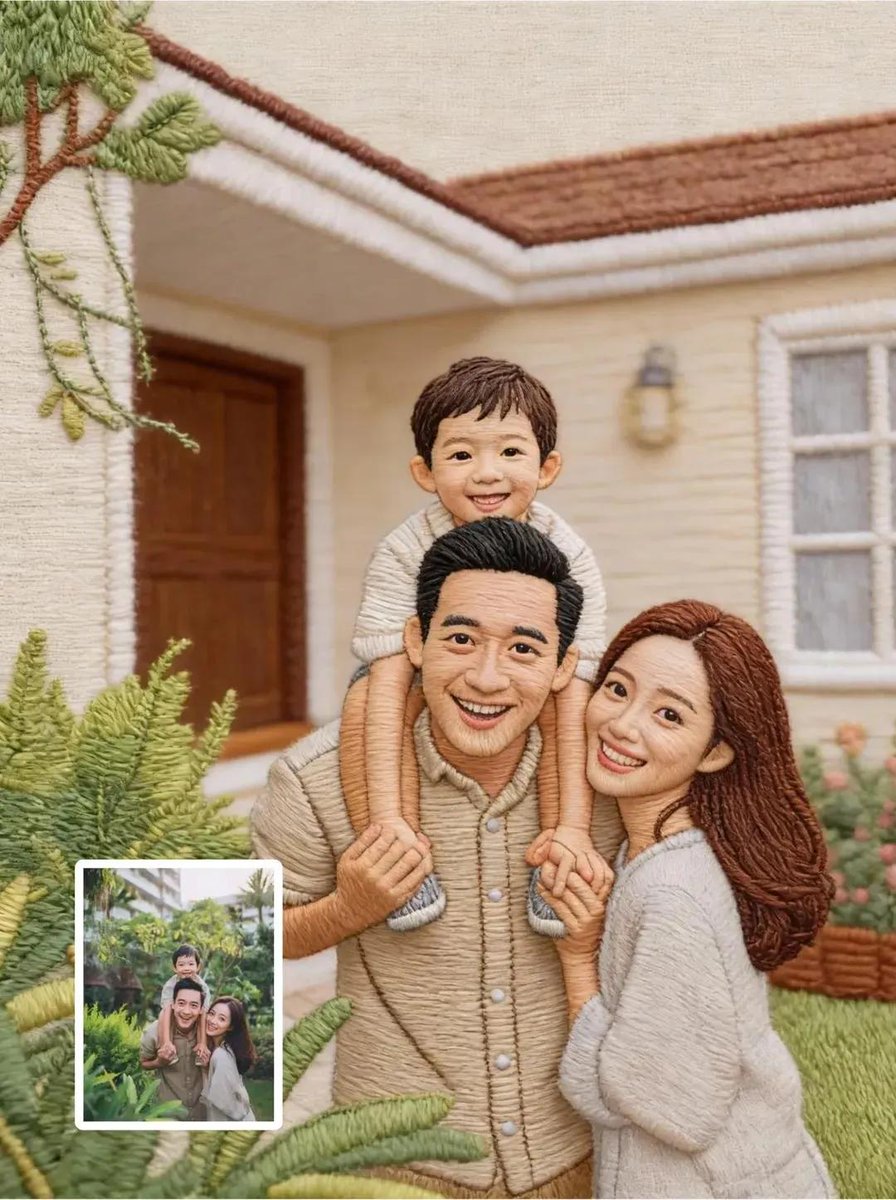 Hyper-Detailed Hand Embroidery Portrait Prompt — Nano Banana Pro AI Generated Image