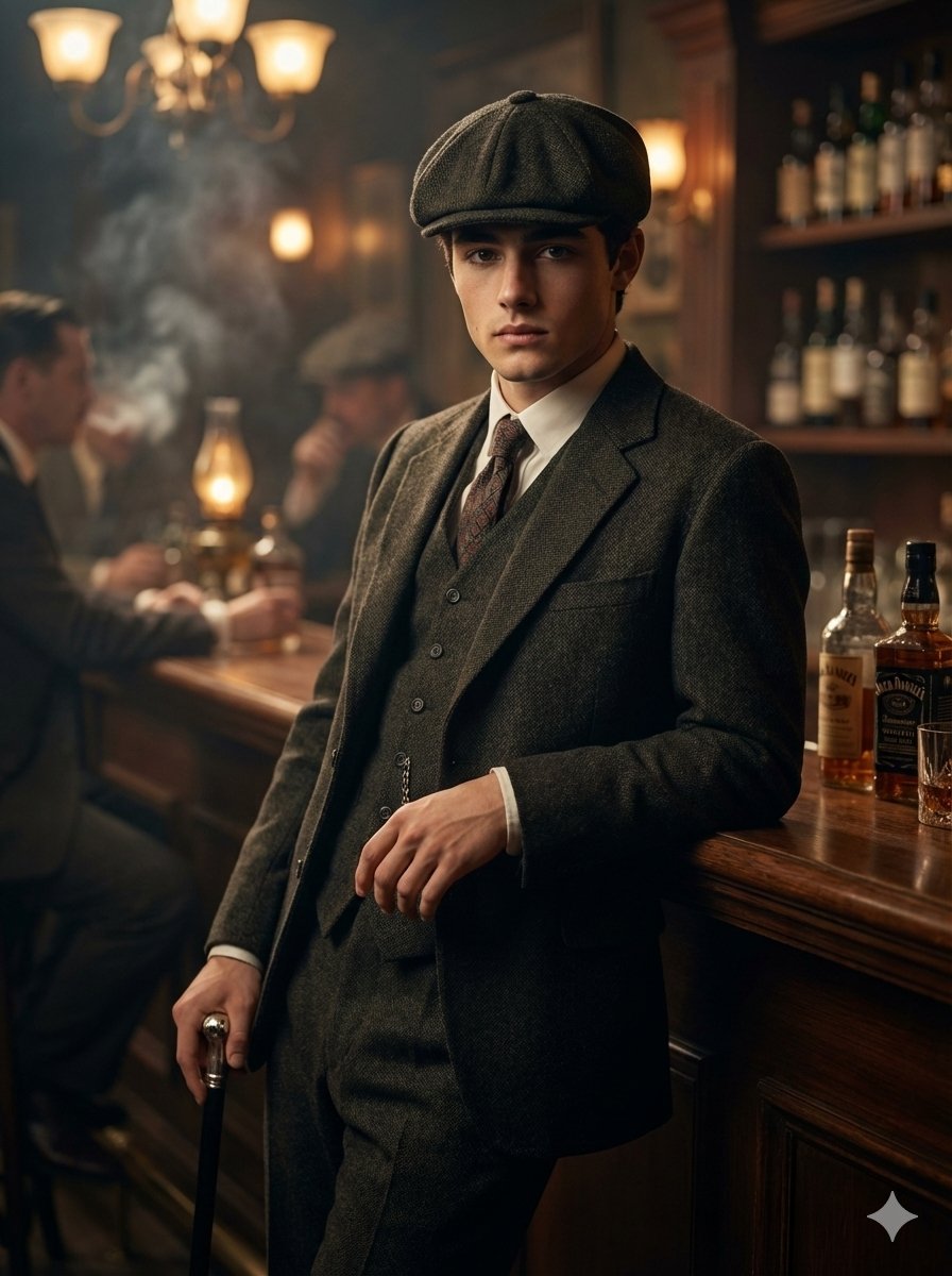 Peaky Blinders Inspired Cinematic Portrait — Nano Banana Pro AI Generated Image
