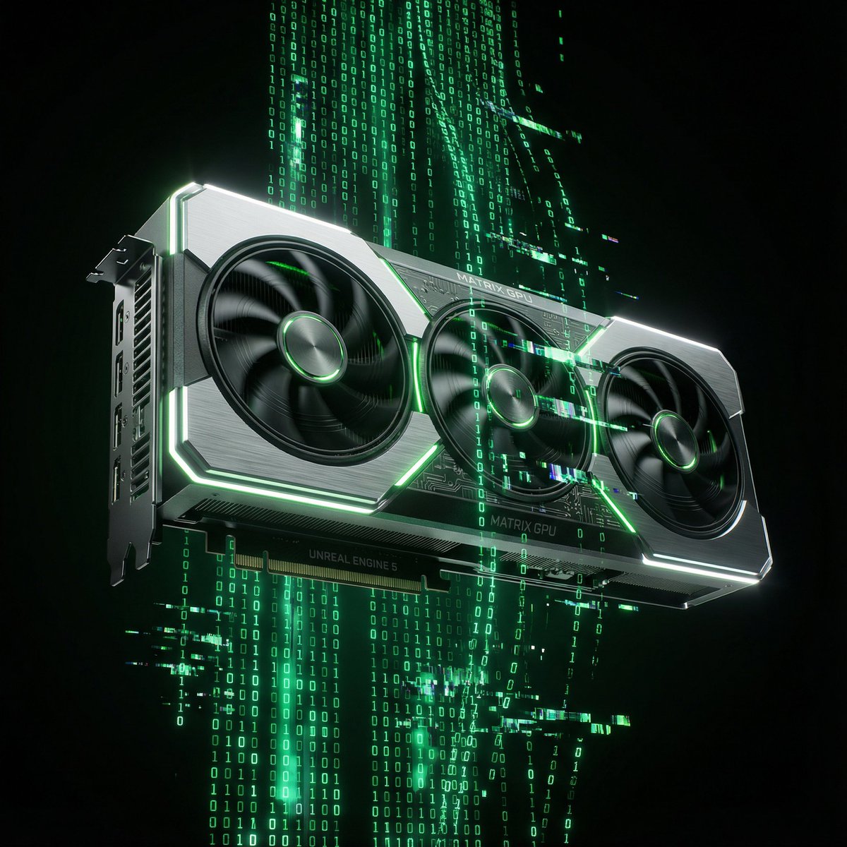 Matrix Digital Void Product Shot — Nano Banana Pro AI Generated Image