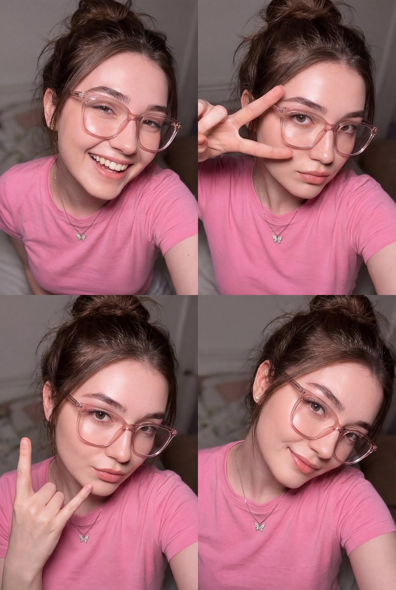 Four-Panel Flash Portrait Collage Prompt — Nano Banana Pro AI Generated Image