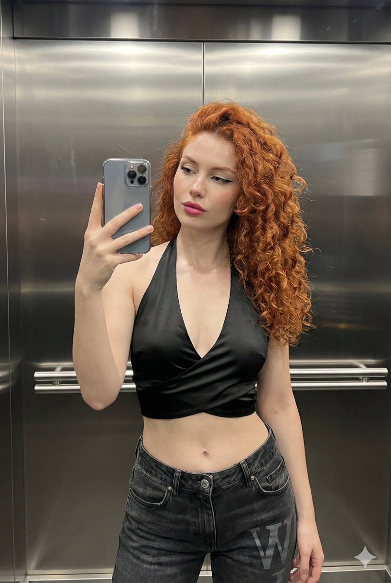 Elevator Mirror Selfie (Streetwear Chic) — Nano Banana Pro AI Generated Image