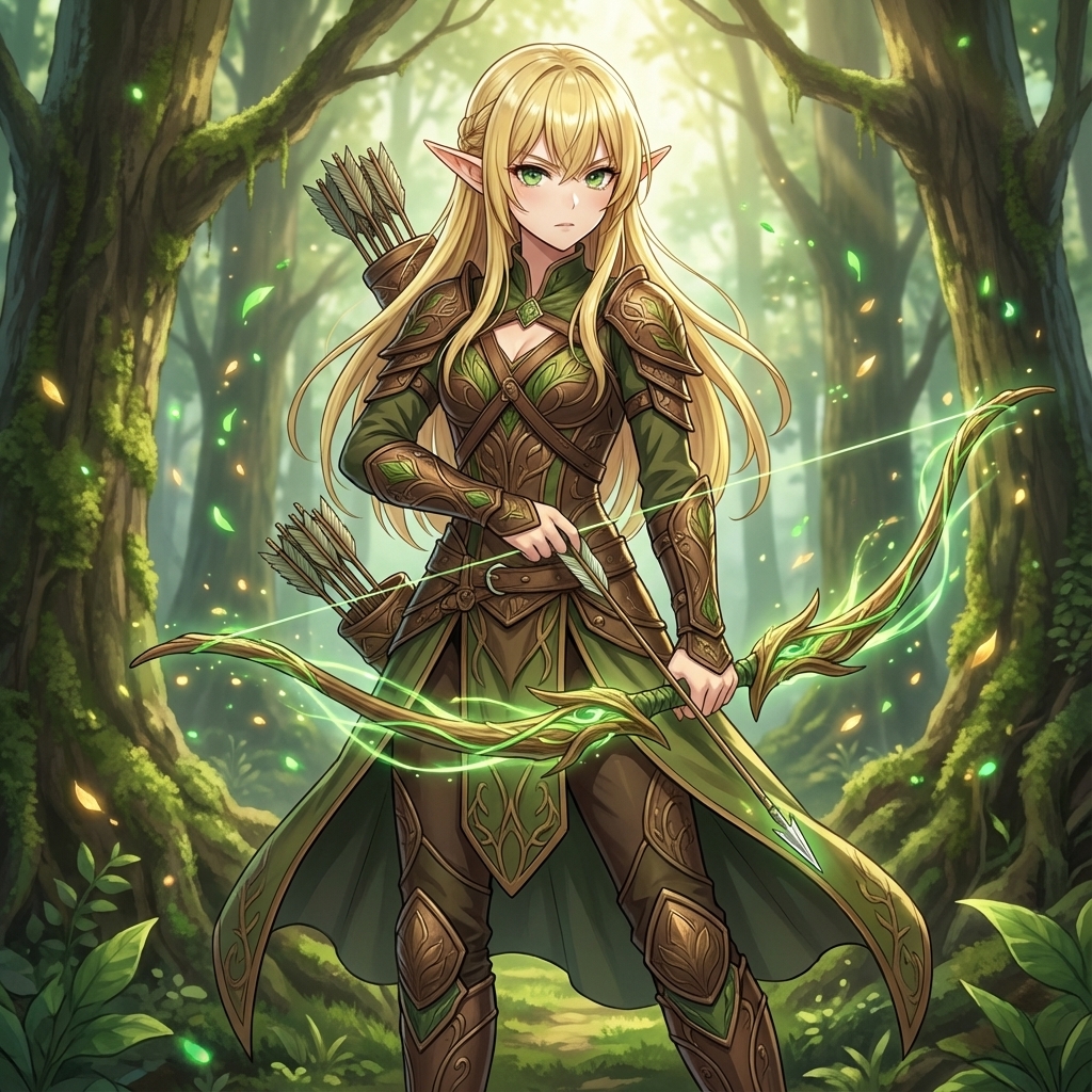 Elven Archer Transformation Prompt — Nano Banana Pro AI Generated Image
