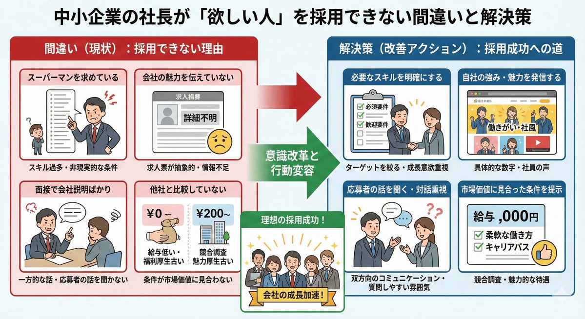 Infographic about a CEO struggling with hiring — Nano Banana Pro AI Generated Image