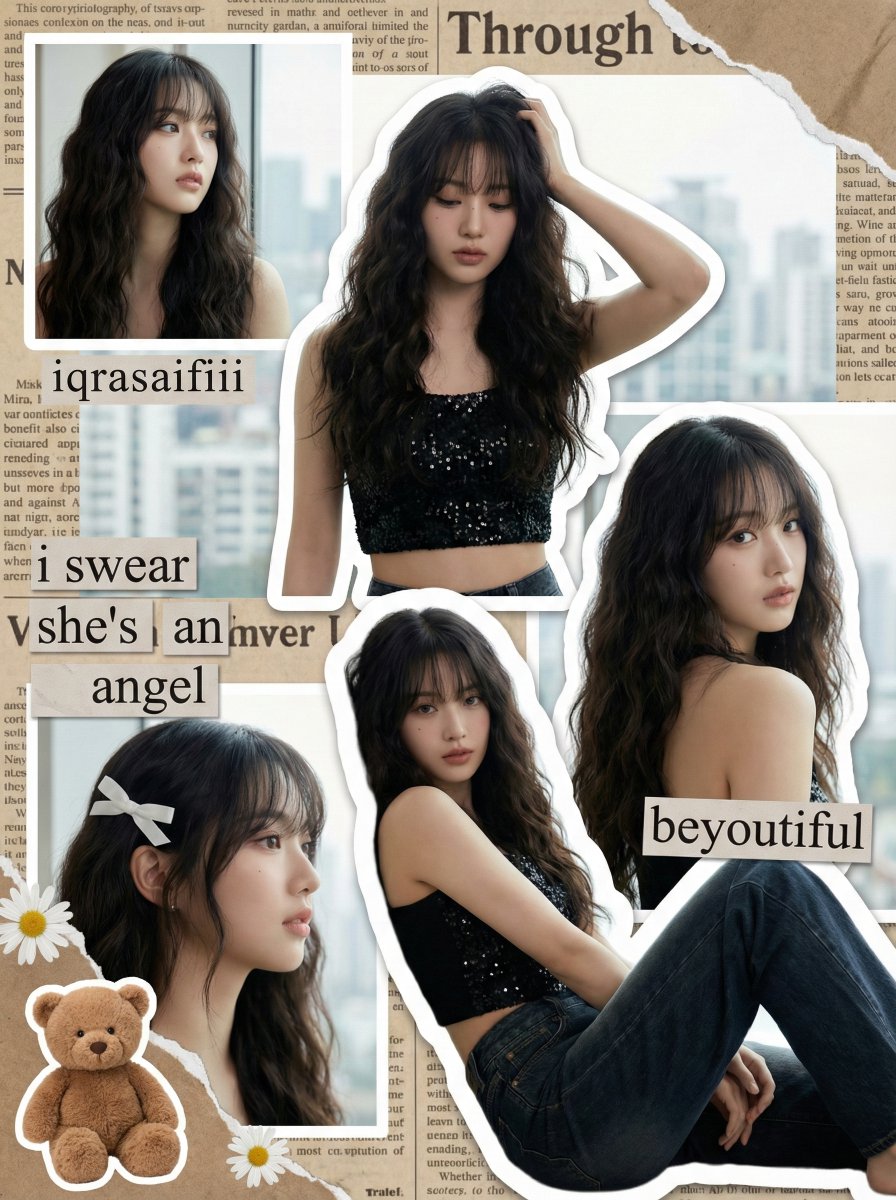 Y2K K-Pop Digital Scrapbook Collage — Nano Banana Pro AI Generated Image