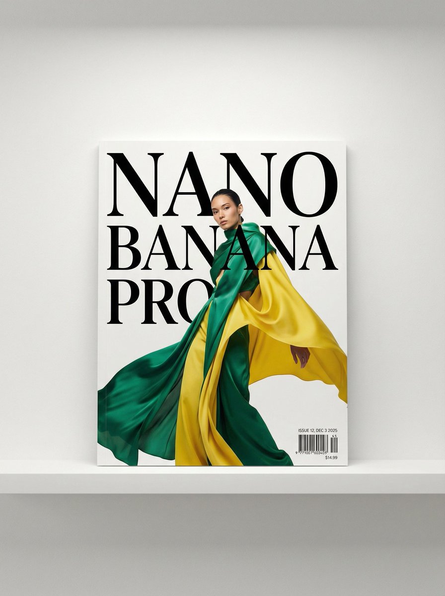 Magazine Cover with Nano Banana Pro Branding — Nano Banana Pro AI Generated Image