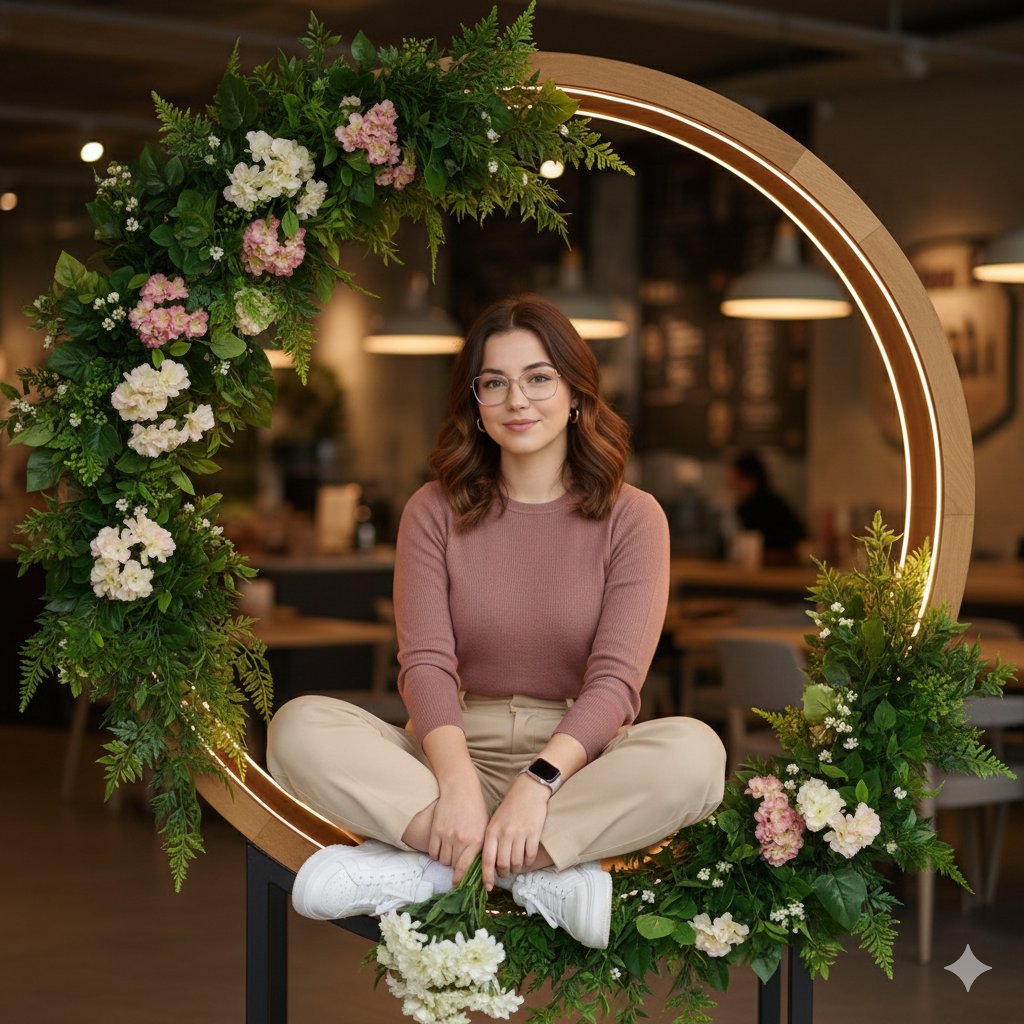 Ultra-Realistic Café Portrait with Identity Lock — Nano Banana Pro AI Generated Image