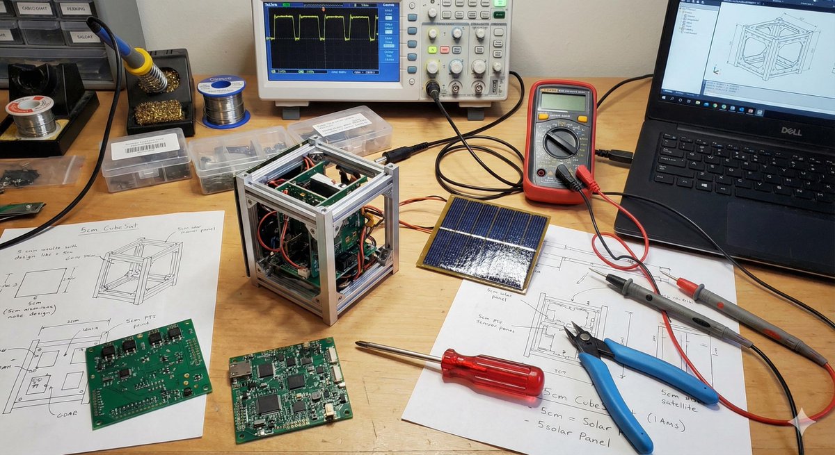 Generating Cubesat Satellite Images — Nano Banana Pro AI Generated Image