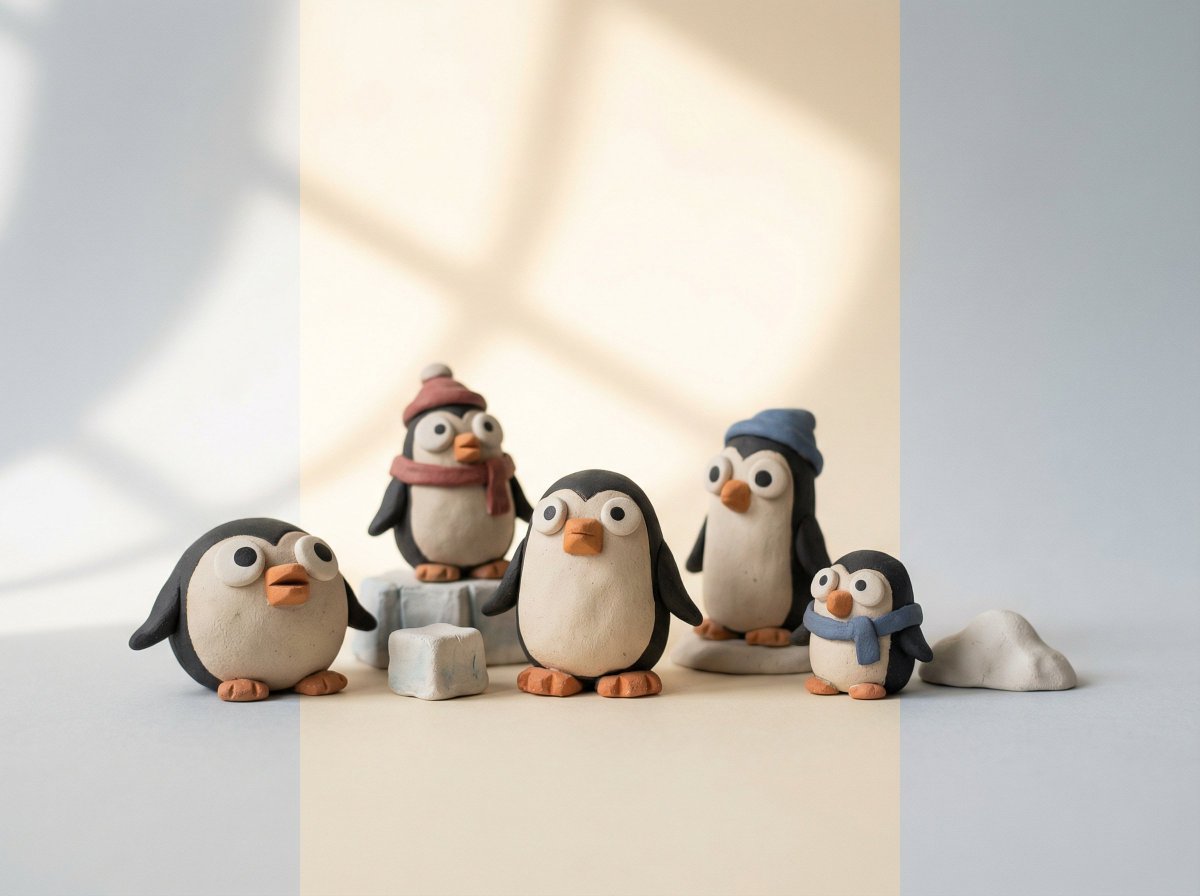 Handmade Clay Figurine Style with Wire Elements — Nano Banana Pro AI Generated Image