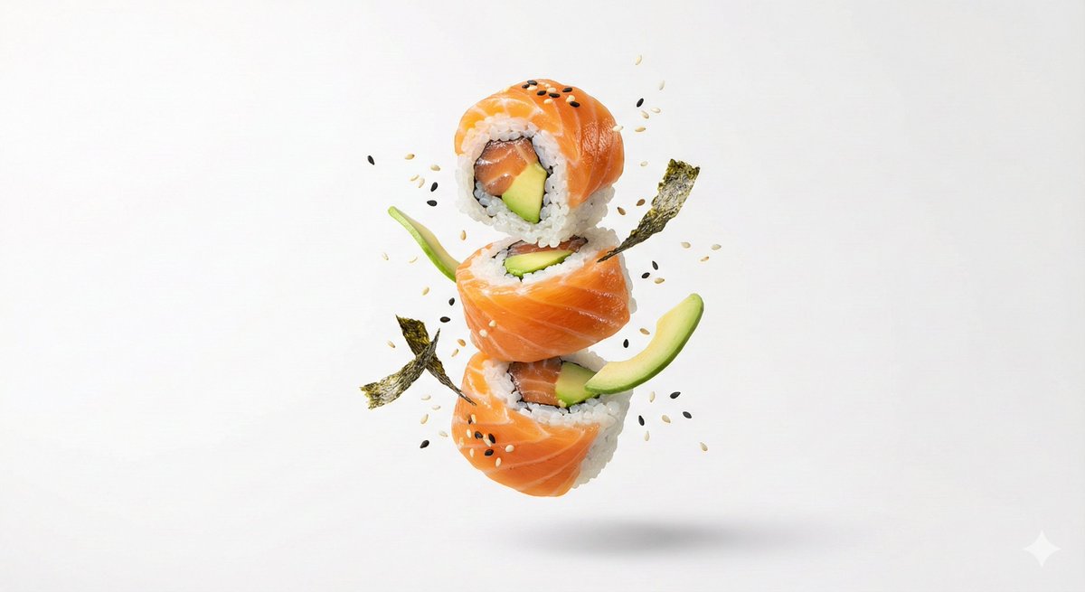 Premium Floating Food Hero Shot Template — Nano Banana Pro AI Generated Image