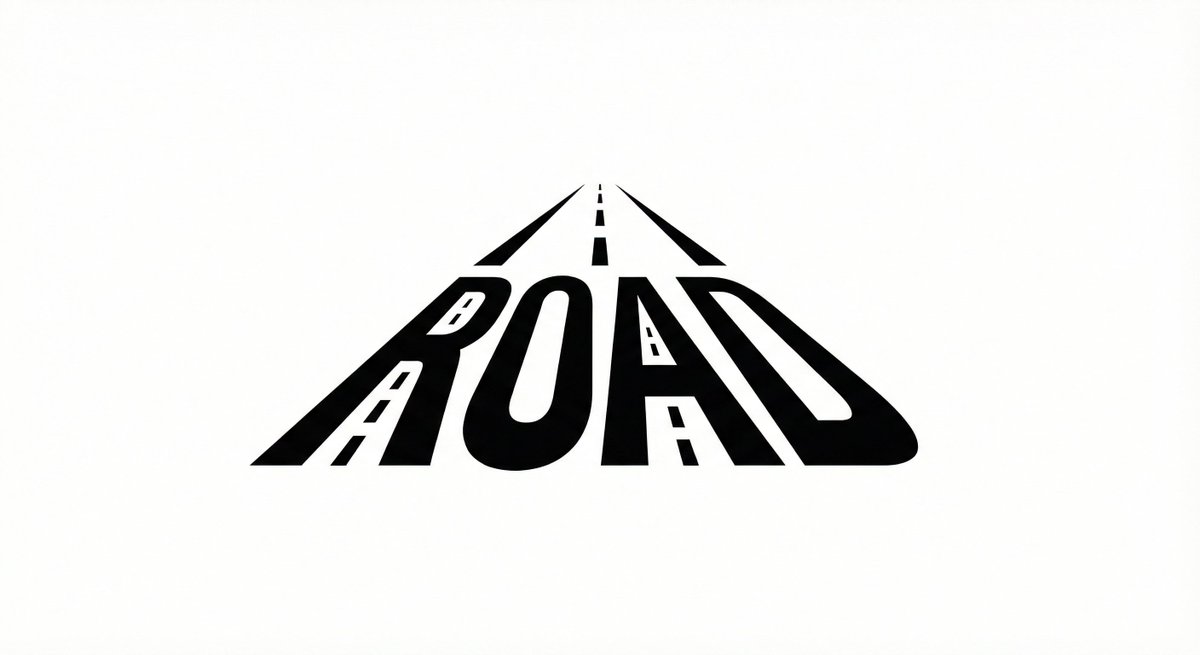 Minimalist Word-as-Object Logo Design — Nano Banana Pro AI Generated Image