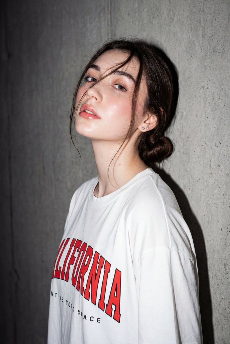 High-Contrast Flash Portrait with Identity Lock — Nano Banana Pro AI Generated Image