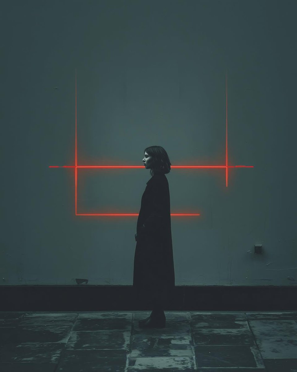 Cyberpunk woman in neon frame — Nano Banana Pro AI Generated Image