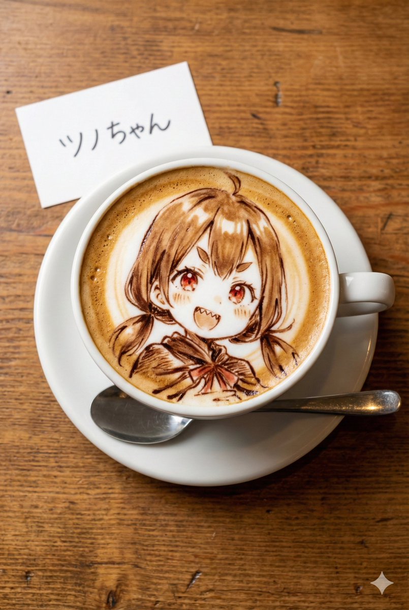 Custom Character Latte Art Generation Prompt — Nano Banana Pro AI Generated Image